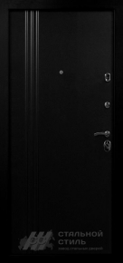 Чёрная металлическая дверь с отделкой МДФ RAL - фото №2
